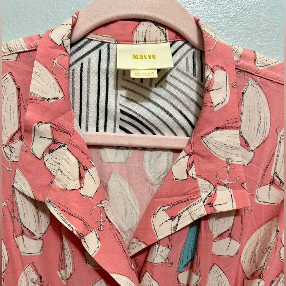 Anthropologie Maeve Sailboat Romper - Picture 5 of 7